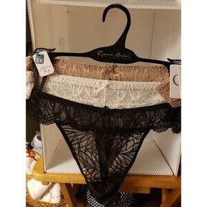 Carrie Amber Intimates  (3 Pack) Thong's Size 3X   NEW WITH TAGS
